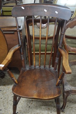 Lot 254 - Victorian stick back Windsor kitchen chair