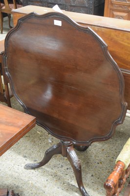 Lot 273 - Georgian mahogany tripod table with tray top...