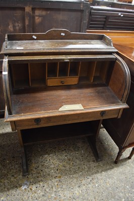 Lot 294 - Small late 19th or early 20th Century roll top...