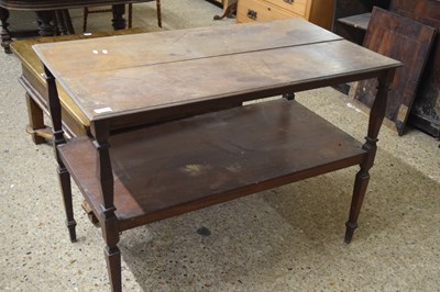 Lot 307 - Georgian mahogany two tier side table for...