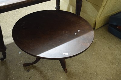 Lot 308 - Adapted Georgian mahogany tripod table lowered...