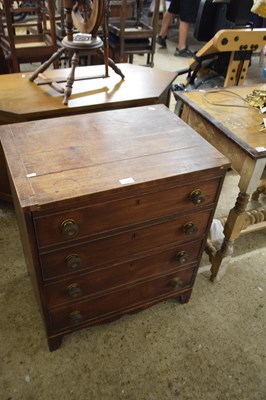 Lot 311 - Georgian mahogany mock chest commode with lift...