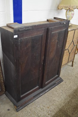 Lot 316 - Top section of a Georgian mahogany bureau...