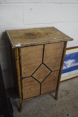 Lot 317 - 19th Century bamboo single door cabinet, 57cm...