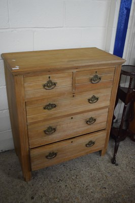 Lot 322 - Victorian American walnut five drawer chest,...