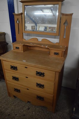 Lot 325 - Late Victorian American walnut mirror back...