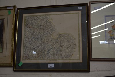 Lot 807 - CHARLES KNIGHT & CO, ENGLAND NO 3 COLOURED MAP,...