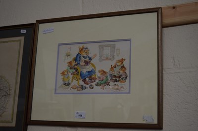 Lot 808 - NORMAN MEREDITH, A FAIRY TALE, INTERIOR SCENE...