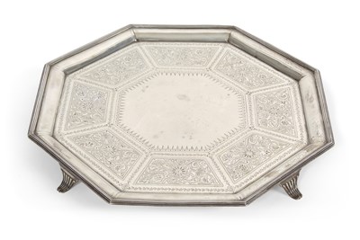 Lot 269 - A Victorian salver of octagonal form with a...