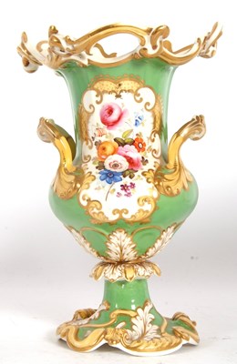 Lot 43 - A 19th Century Coalport style vase, the...