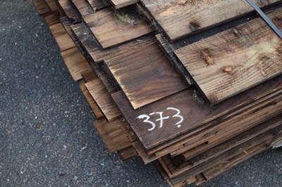 Lot 373 - Large quantity of feather edge fencing boards