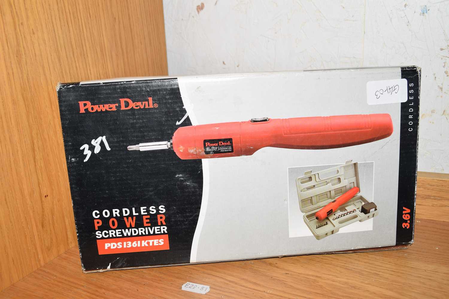 Lot 381 Power Devil cordless screwdriver