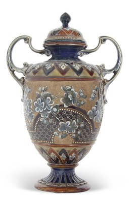 Lot 56 - A Lambeth Doulton vase by  Eliza Simmance,...