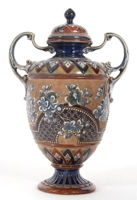 Lot 56 - A Lambeth Doulton vase by Eliza Simmance, vase...