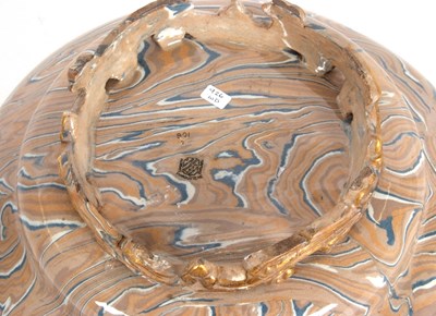 Lot 61 - A large shaped Agate ware bowl by Doulton...