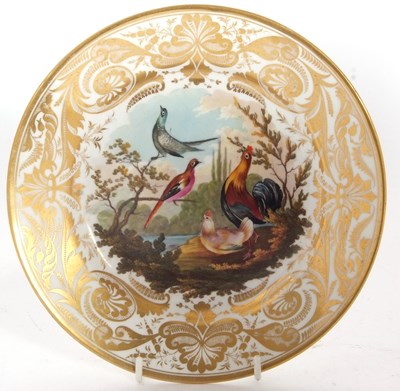 Lot 77 - A early 19th Century Derby plate painted with...
