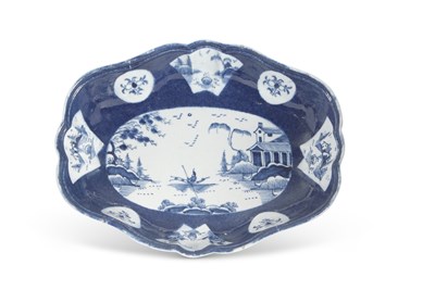 Lot 79 - An 18th Century Bow porcelain shaped dish...