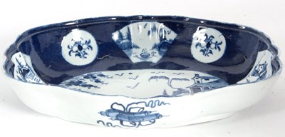 Lot 79 - An 18th Century Bow porcelain shaped dish...