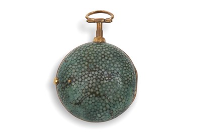 Lot 318 - A gilt metal Verge pocket watch with a...