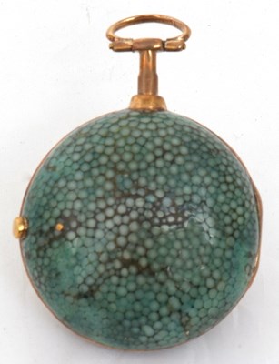 Lot 318 - A gilt metal Verge pocket watch with a...