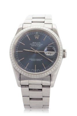 Lot 348 - A gents Rolex Datejust 36, reference: 16220,...
