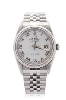 Lot 349 - A gents Rolex Datejust 36, reference 16220,...