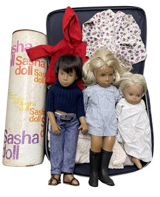 Lot 235 - A collection of Swedish Sasha dolls and some...