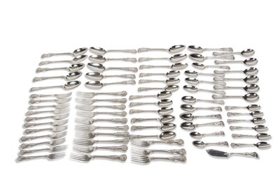 Lot 298 - A silver Kings pattern cutlery/flatware...