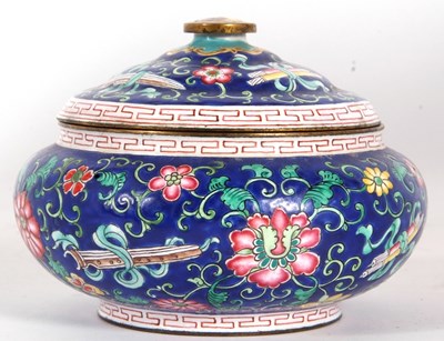 Lot 212 - A late 19th/early 20th Century Cloisonne box...