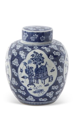 Lot 134 - A large Chinese porcelain ginger jar and cover,...