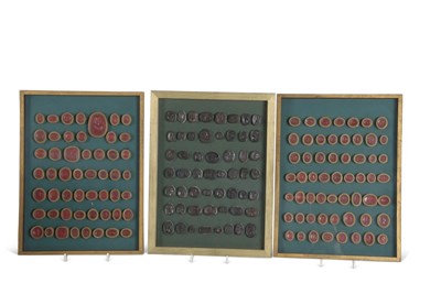 Lot 397 - Three cases of small Grand Tour type seals...