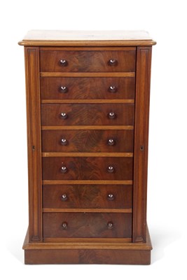 Lot 413 - A Victorian mahogany Wellington style chest...