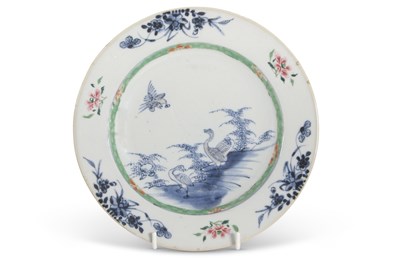 Lot 139 - An 18th Century Chinese porcelain plate...