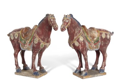 Lot 147 - A large pair of Chinese Tang Dynasty style...