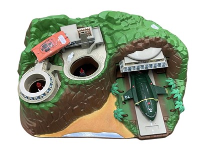 Lot 282 - A Tracey Island playset with vehicles, by Carlton