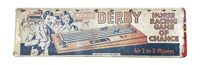 Lot 315 - A vintage boxed Derby horse racing game by...