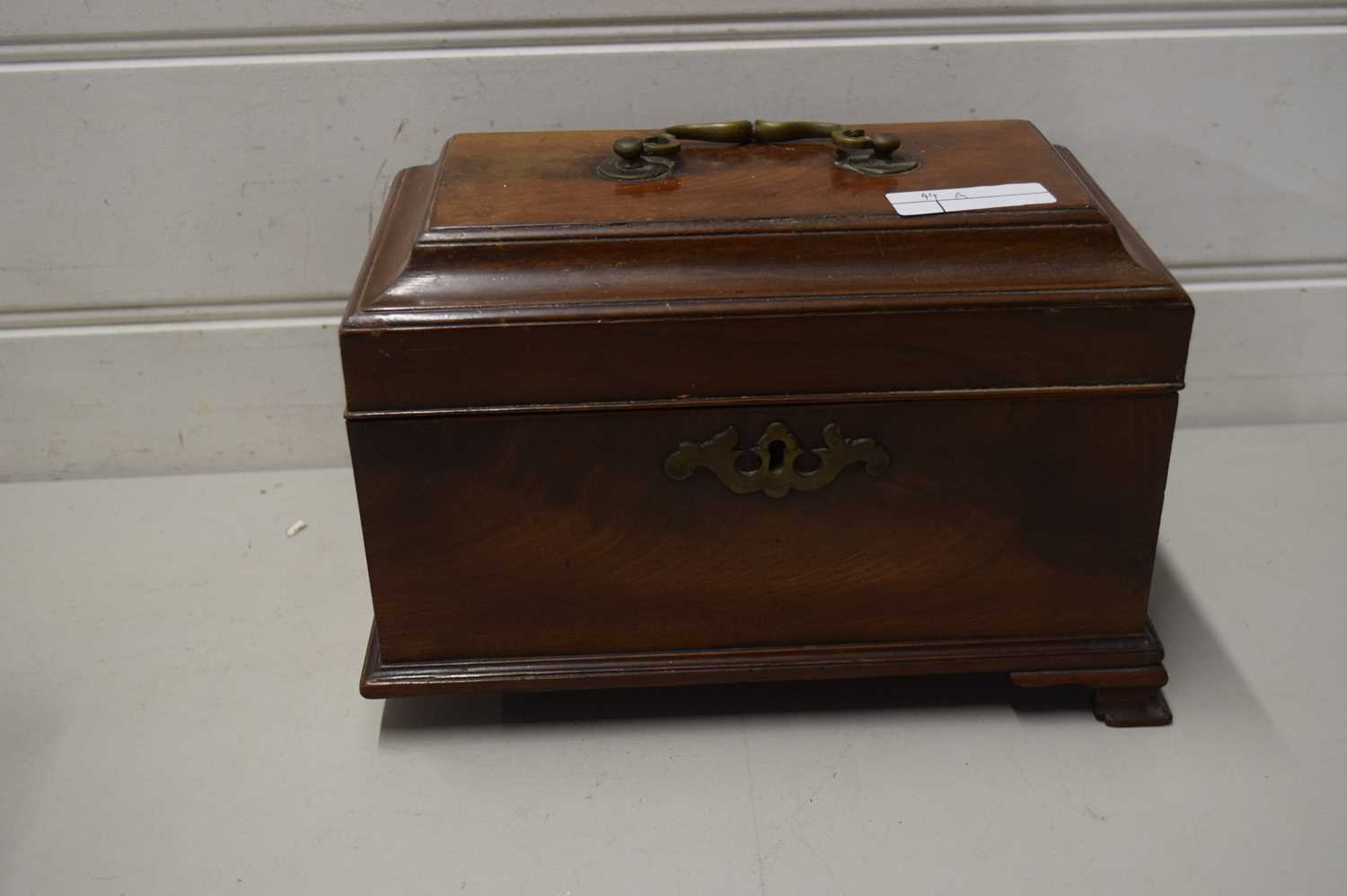 Lot 44 - TEA CADDY WITH FITTED INTERIOR