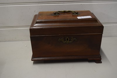 Lot 44A - TEA CADDY WITH FITTED INTERIOR