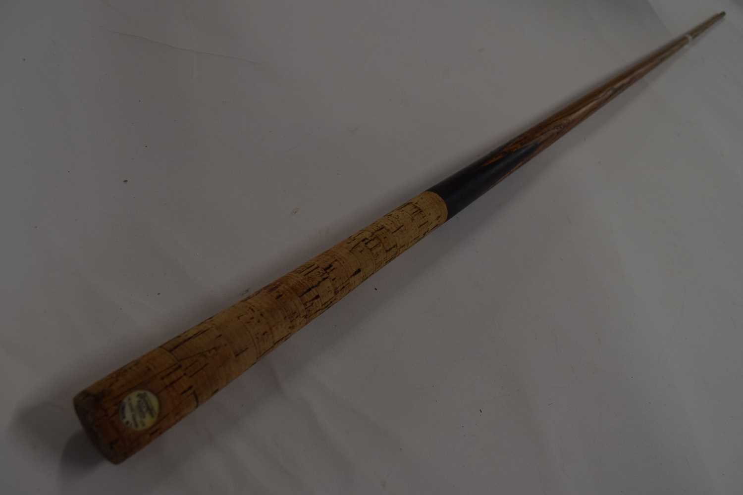 Lot 183 - Burroughes & Watts one-piece cue with cork end,...