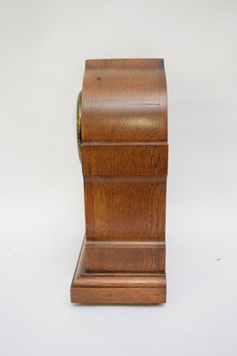Lot 222 - Early 20th century mantel clock with plain...