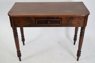 Lot 227 - Victorian mahogany side table with single...