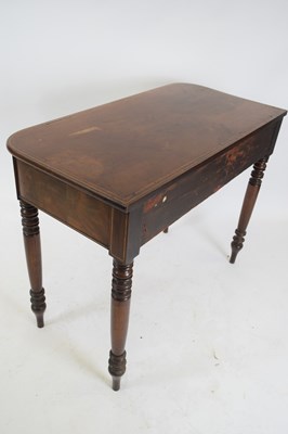 Lot 227 - Victorian mahogany side table with single...