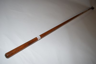 Lot 163 - Late 18th century early billiards mace of rare...