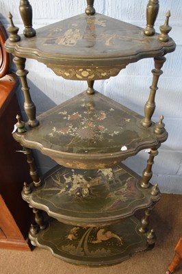Lot 235 - Late 19th/early 20th century five-tier corner...