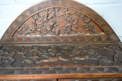 Lot 238 - 20th century West African hardwood sideboard,...