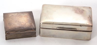 Lot 52 - Mixed Lot:  George V silver table cigarette...