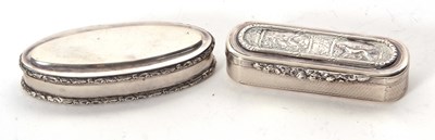 Lot 66 - Mixed Lot:  A George IV silver snuff box of...