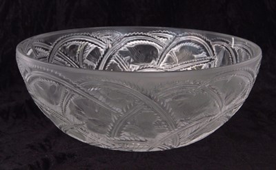 Lot 22A - A post war Lalique dish in the Pinsons pattern...