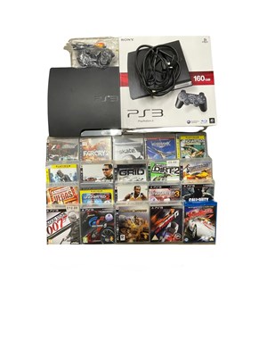 Lot 364 - A boxed Playstation 3 games console and...