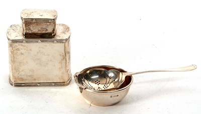 Lot 152 - Mixed Lot:  An Edwardian silver tea caddy of...